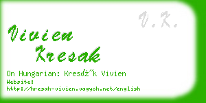 vivien kresak business card